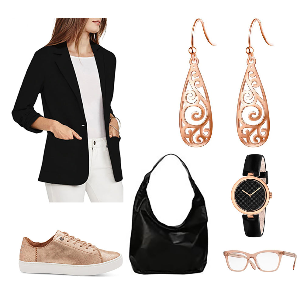 maori koru jewellery earrings rose gold