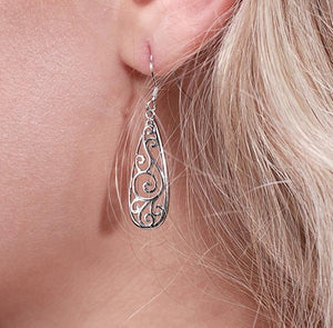 maori koru jewellery earrings silver