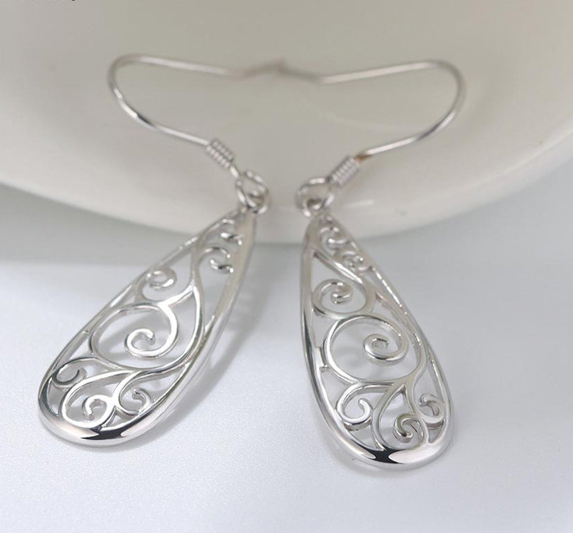 maori koru jewellery earrings silver