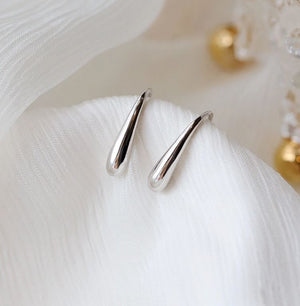 gold teardrop earrings silver jewellery