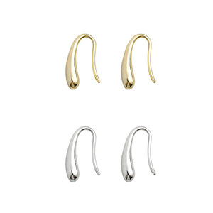 gold teardrop earrings silver