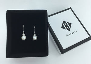 pearl crystal earrings bridal silver jewellery