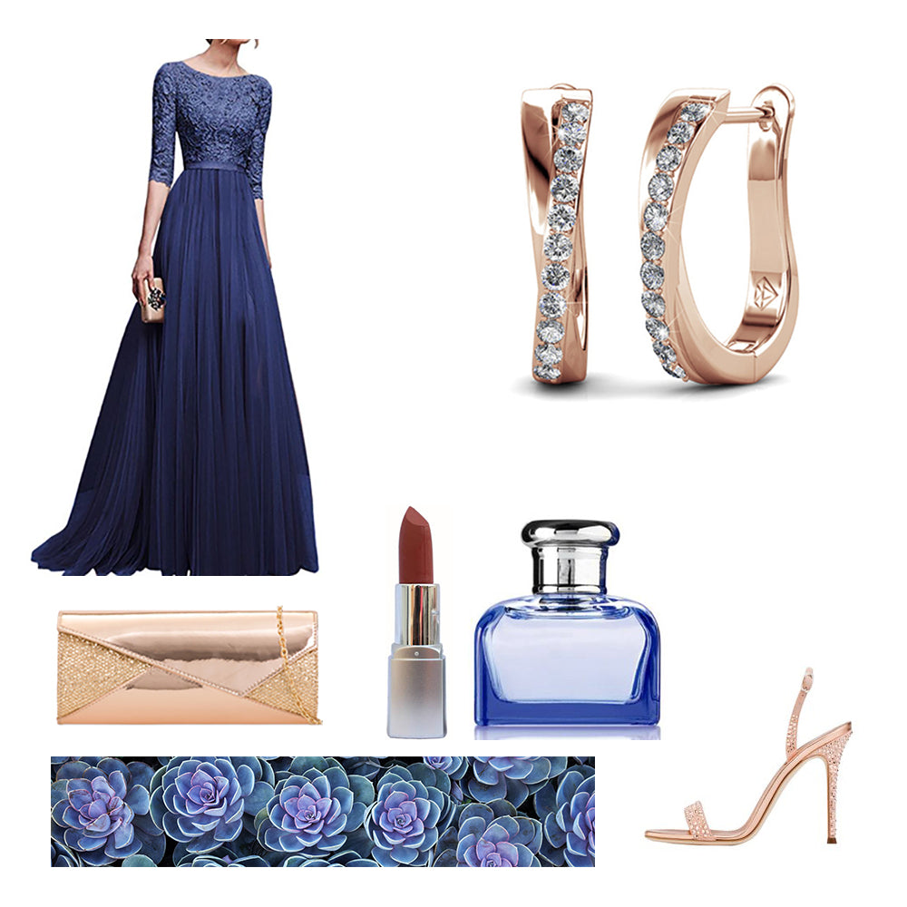 rose gold huggie earrings for women