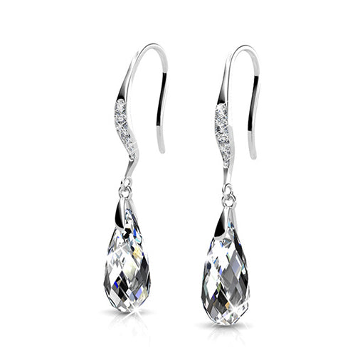 crystal silver earrings jewellery for women