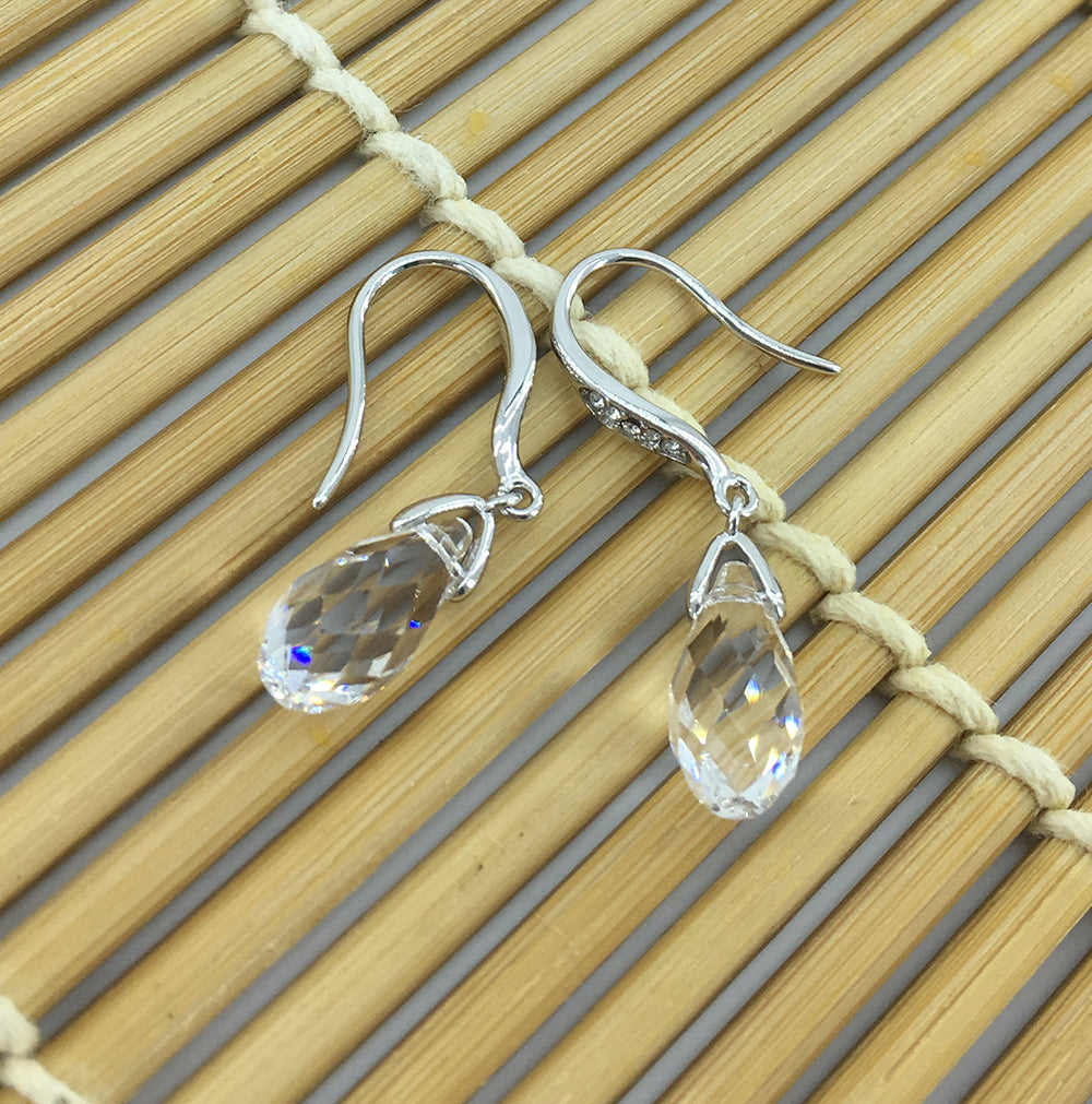 crystal silver earrings jewellery for women