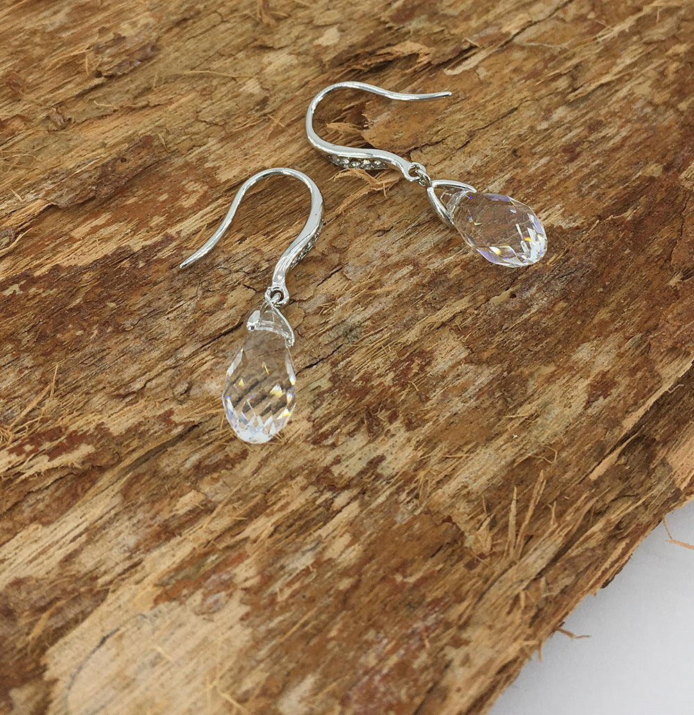 crystal silver earrings jewellery for women