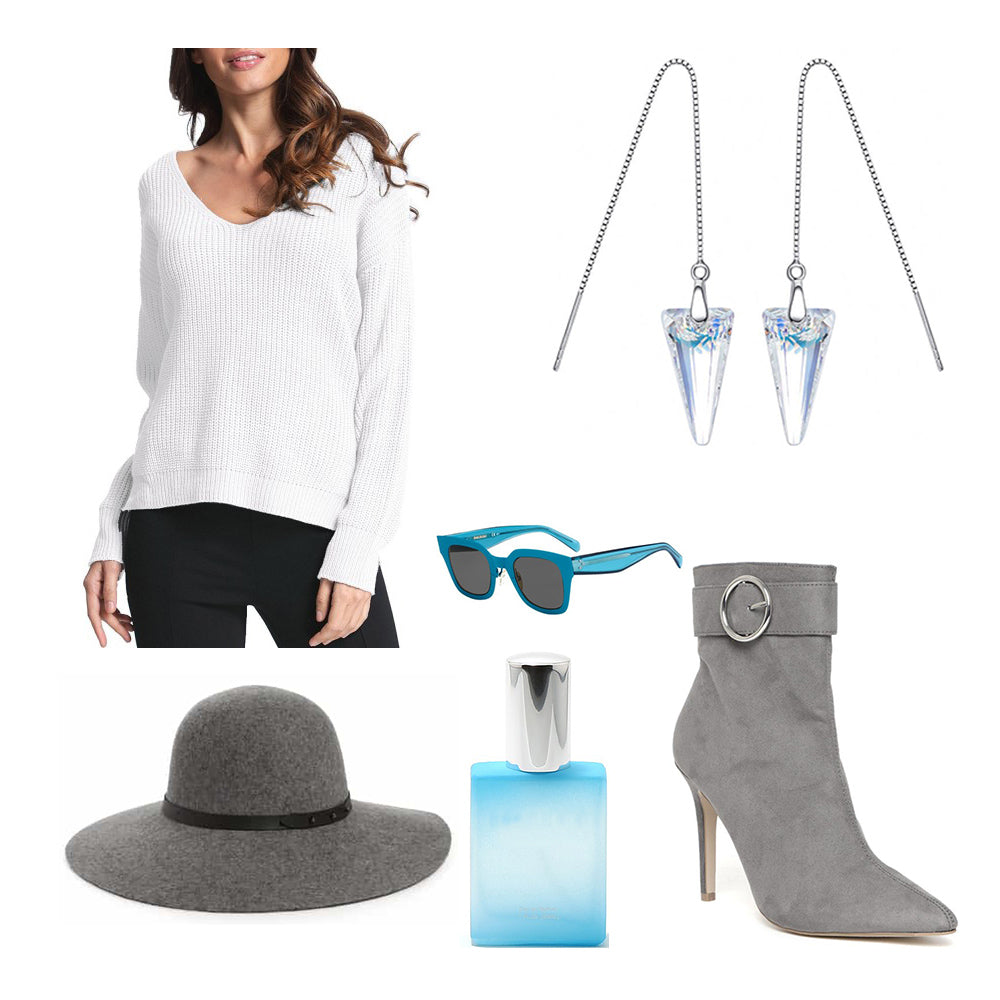 frenelle Jewellery earrings crystal silver