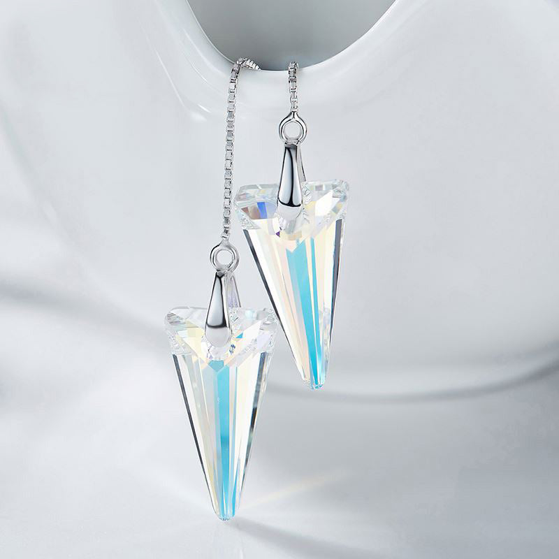 frenelle Jewellery earrings crystal silver