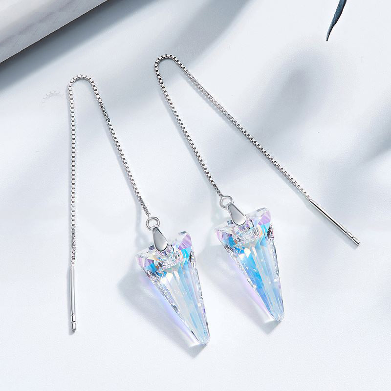 frenelle Jewellery earrings crystal silver