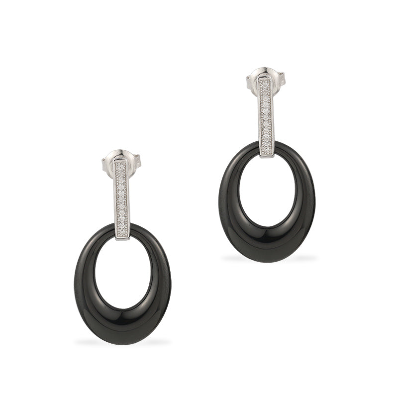 black and silver new zealand jewellery set