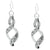 silver koru earrings