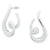 silver swirl earrings