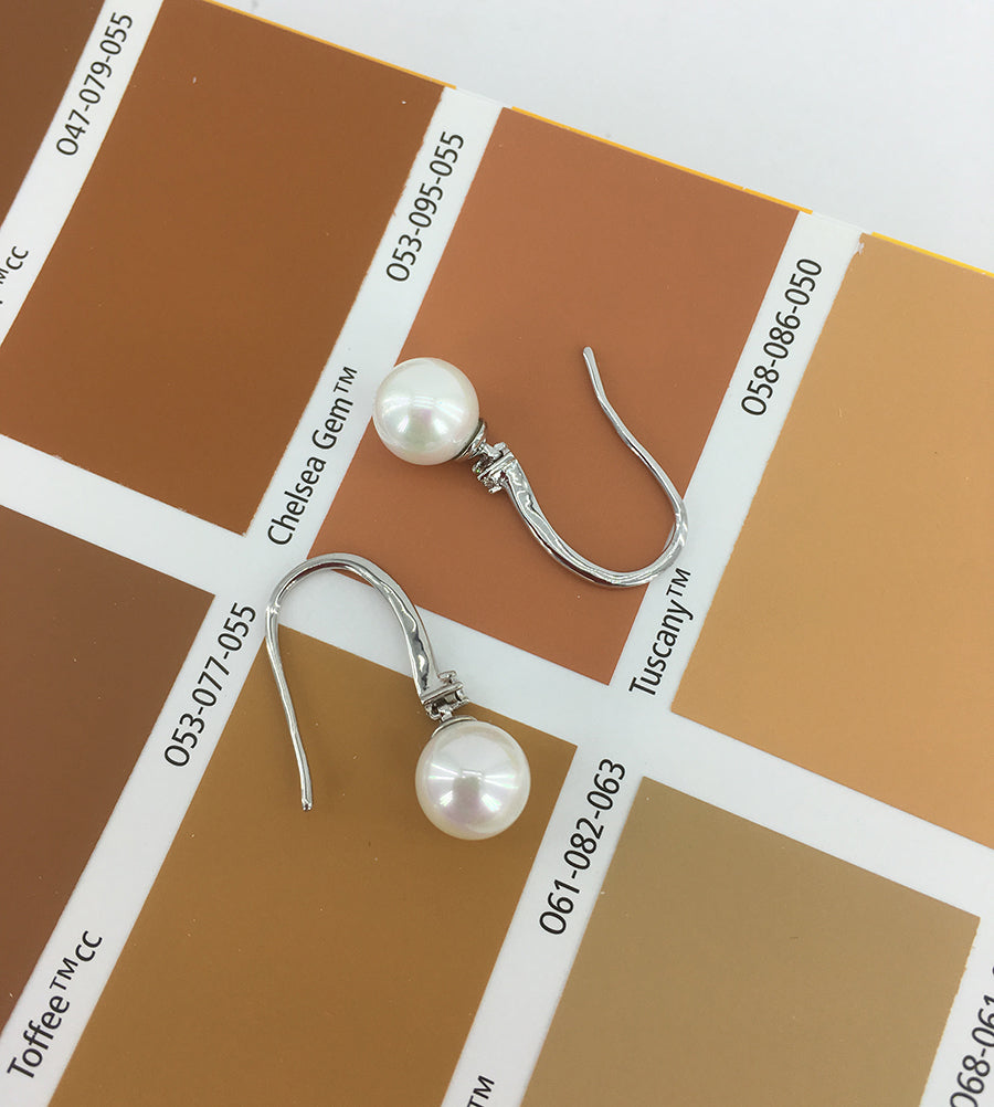 FRENELLE Jewellery pearl crystal drop earringspearl crystal earrings bridal