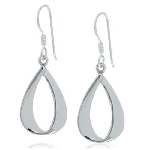 silver drop earrings