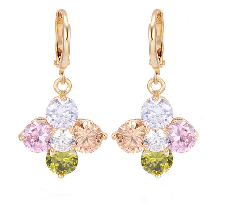 jewellery set crystals coloured