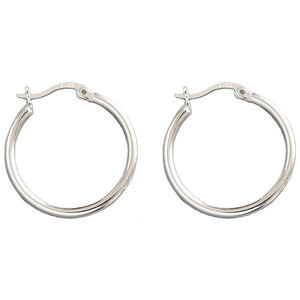 silver huggie hoop earrings