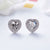 crystal heart shape stud earring jewellery nz