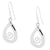 silver koru drop earrings