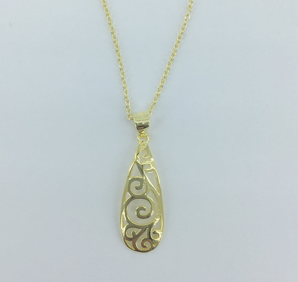 gold koru necklace NZ