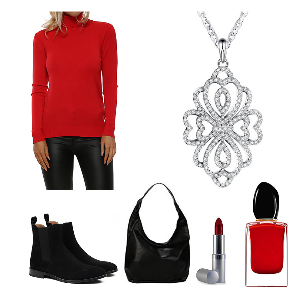 silver necklace pendant crystal bridgerton