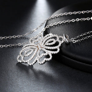 silver necklace pendant crystal bridgerton