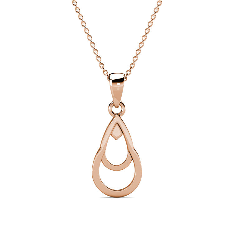 rose gold necklace crystals Jewellery for women