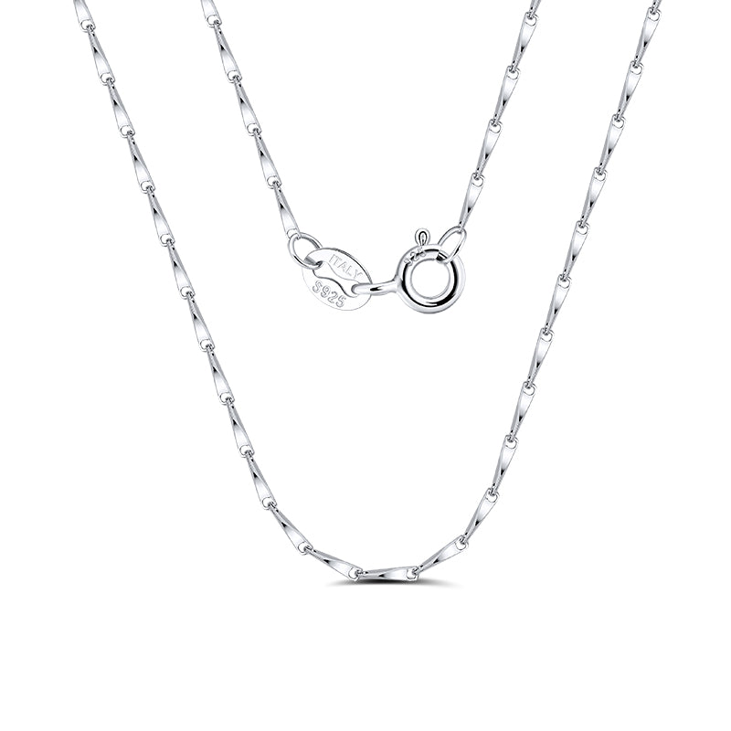 silver seed chain necklace jewellery