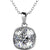 silver crystal necklace pendant for women