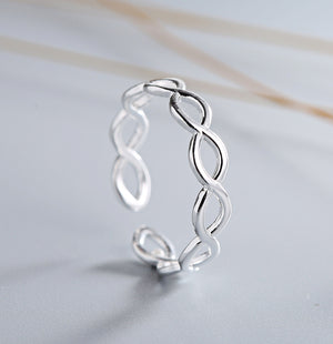 silver adjustable ring jewellery
