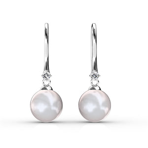 FRENELLE Jewellery pearl crystal drop earrings