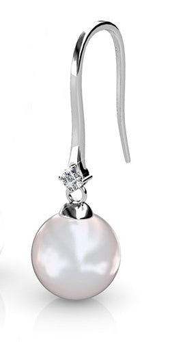 FRENELLE Jewellery pearl crystal drop earrings